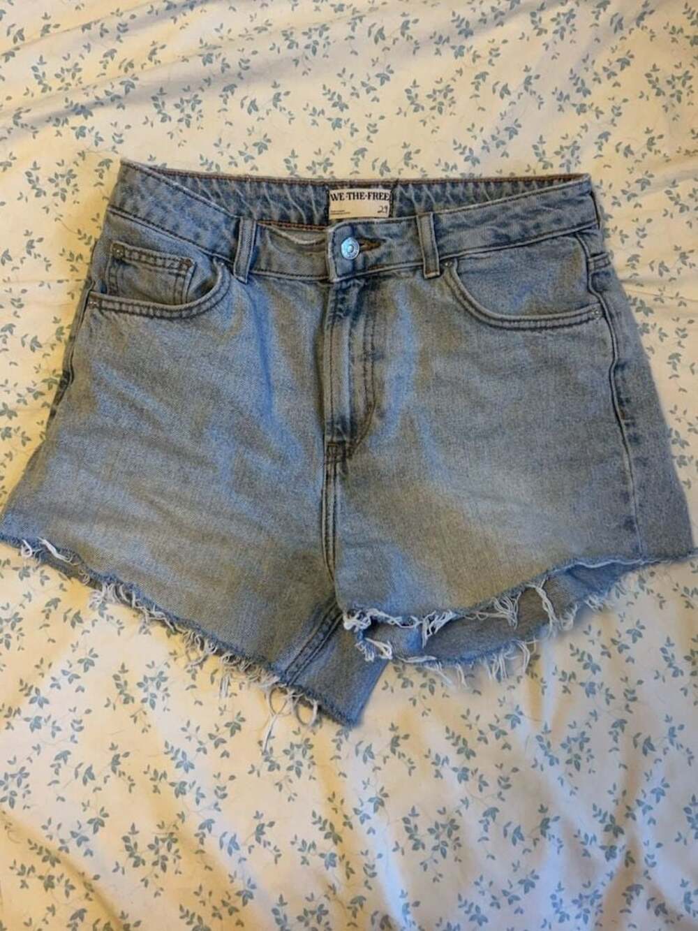 We The Free Raw Hem Denim Shorts Size 29